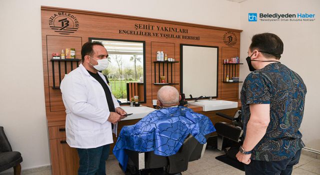 TUZLA'DA İHTİYAÇ SAHİBİ VE DEZAVANTAJLI VATANDAŞLAR İÇİN ÜCRETSİZ BERBER HİZMETİ