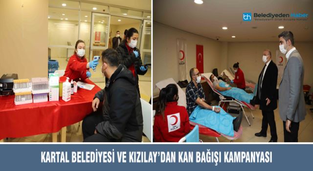Kartal'da belediye personelinden kan bağışına tam destek!