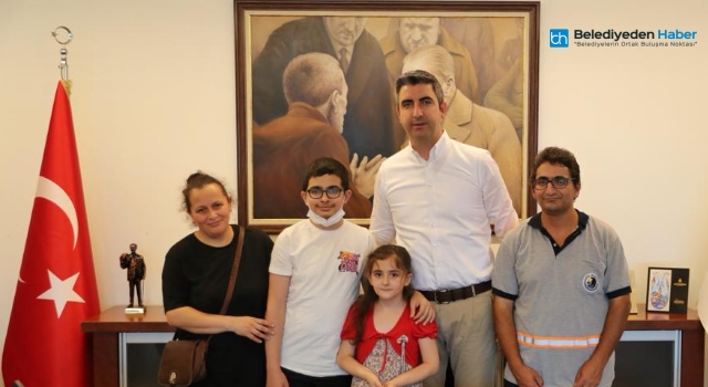 LGS BİRİNCİSİNDEN BAŞKAN GÖKHAN YÜKSEL’E ZİYARET