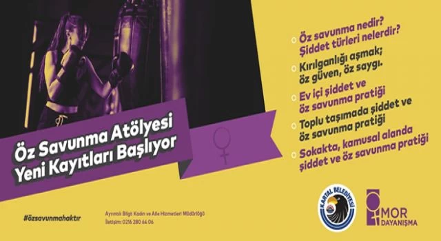 Kartal’da Kadınlar İçin Öz Savunma Atölyesi’nin Yeni Kayıtları Başlıyor