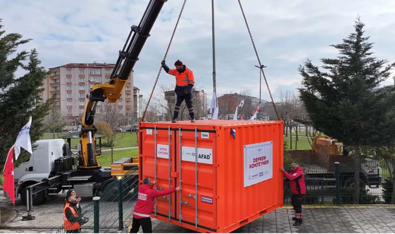 Ataşehir’de Afetlere Karşı 4. Konteyner Ferhatpaşa’ya Yerleştirildi