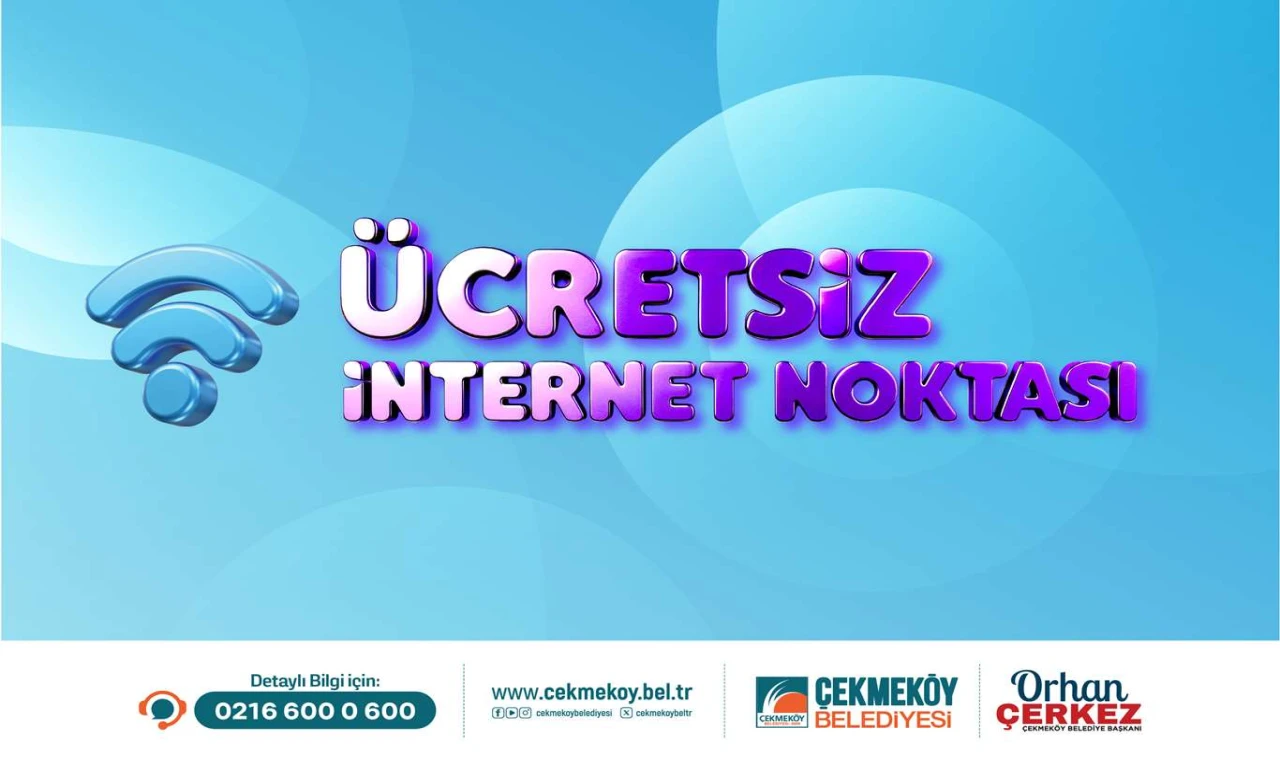 Çekmeköy Belediyesi’nden Ücretsiz Wi-Fi Hizmeti