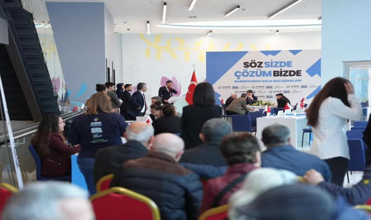 ‘Söz Sizde, Çözüm Bizde’ Toplantıları Ataşehir’de Sürüyor