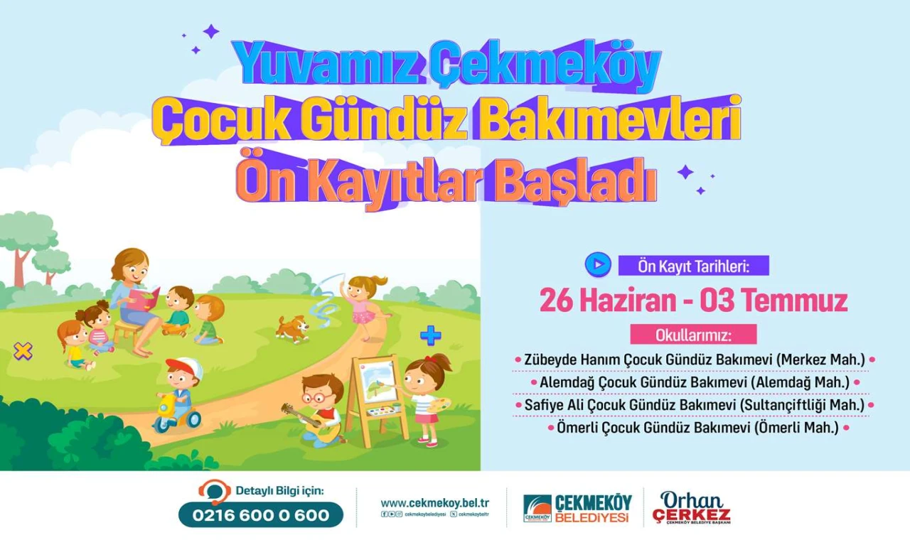 Yuvamız Çekmeköy’de 2025-2026 Eğitim Yılı Ön Kayıtları Başladı