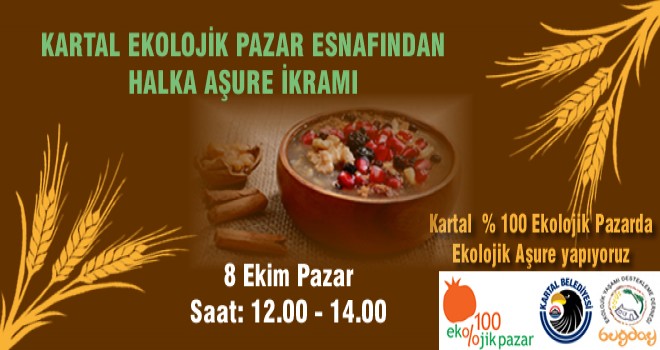 KARTAL EKOLOJİK PAZAR ESNAFINDAN HALKA AŞURE İKRAMI