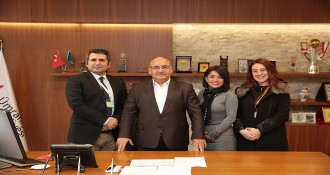Atakent Doğa Koleji Yöneticilerinden Başkan Hasan Can’a Ziyaret