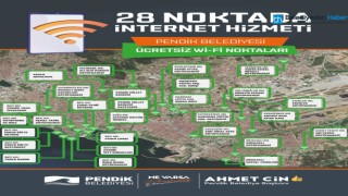 28 NOKTADA ÜCRETSİZ İNTERNET