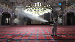 KARTAL’DA RAMAZAN AYI ÖNCESİ CAMİLER DEZENFEKTE EDİLDİ