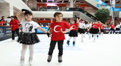 Buz üstünde gençlik bayramı kutlaması