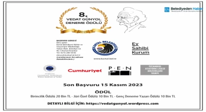 Vedat Günyol 8. Deneme Ödülü Yarışması İçin Başvurular Başladı