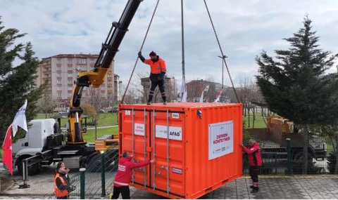 Ataşehir’de Afetlere Karşı 4. Konteyner Ferhatpaşa’ya Yerleştirildi