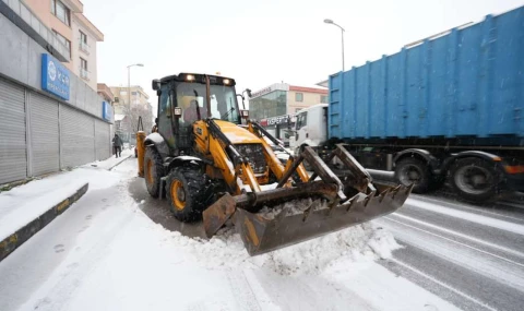 Ataşehir’de Karla Mücadele Timi 7/24 Görevde