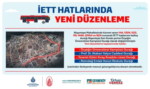 Nişantepe’de 7 İETT Hattının Başlangıç Noktası Güncellendi